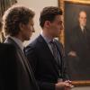 "The Chaos Game" -- When Elizabeth discovers that the White House attackers had support from overseas, she tries to hunt down those responsible without starting a war. Also, Henry comes face to face with one of the attackers, on MADAM SECRETARY, Sunday, Oct. 14 (10:30-11:30 PM, ET/10:00-11:00 PM, PT) on the CBS Television Network. Pictured (L-R) Sebastian Arcelus as Jay Whitman and Erich Bergen as Blake Moran. Photo: Sarah Shatz/CBSÃÂ©2018 CBS Broadcasting, Inc. All Rights Reserved