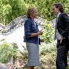 "Baby Steps" -- Vice President Teresa Hurst asks Elizabeth for help when a surrogate carrying her future grandchild is arrested in Laos for human trafficking. Also, Henry tries to protect Stevie from danger when he suspects that she\'s being followed by a Russian operative, and Blake deals with the demanding and costly instructions of a delegation of Japanese gardeners, on MADAM SECRETARY, Sunday, Nov. 18 (10:00-11:00 PM, ET/PT) on the CBS Television Network. Pictured (L-R) TÃÂ©a Leoni as Elizabeth McCord and   Sebastian Arcelus as Jay Whitman Photo: Jeff Neumann/CBS ÃÂ©2018 CBS Broadcasting, Inc. All Rights Reserved