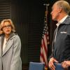 "Proxy War" -- When innocent Syrian children are killed by an American-made cluster bomb, Elizabeth races to figure out what went wrong before Russia can use it as an excuse to escalate its military presence in the region. Also, Russell faces a PR nightmare after he gets into a heated argument with a homeless protester, on MADAM SECRETARY, Sunday, Jan. 27 (10:00-11:00 PM, ET/PT) on the CBS Television Network. Pictured (L-R) TÃÂ©a Leoni as Elizabeth Adams McCord and  Keith Carradine as President Dalton  Photo: Sarah Shatz/CBS ÃÂ©2018 CBS Broadcasting Inc. All Rights Reserved.