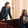 "Between the Seats" -- Elizabeth visits the Middle East to finalize a deal to bring U.S. troops home, but complications arise when a local woman\'s life is threatened by rumors of a romance with one of Elizabeth\'s staffers. Also, Henry provides relationship advice to Elizabeth\'s brother, Will (Eric Stoltz), on MADAM SECRETARY, Sunday, March 3 (10:00-11:00 PM, ET/PT) on the CBS Television Network. Pictured (L-R) Sebastian Arcelus as Jay Whitman and  Patina Miller as Daisy Grant and   Photo: Mark Schafer/CBS ÃÂ©2018 CBS Broadcasting Inc. All Rights Reserved.