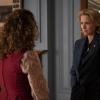 "Better Angels" - As Elizabeth prepares to leave the State Department and announce her run for president, anti-globalist terrorists attack the United Nations delegation in Geneva who are there to sign the Climate Migration treaty, on the fifth season finale of MADAM SECRETARY, Sunday, April 21 (10:00-11:00 PM, ET/PT) on the CBS Television Network. Pictured: TÃÂ©a Leoni as Elizabeth Adams McCord. Photo: Sarah Shatz/CBS 2019 CBS Broadcasting Inc. All Rights Reserved.