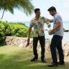 "Bad Day to be a Hero" - Magnum must help Rick\'s crush, Toni, (guest star Jamie-Lynn Sigler) after her illegal poker game, organized to pay back a mob debt, is robbed by masked gunmen, on MAGNUM P.I., Monday, Dec 10 (9:00-10:00 PM, ET/PT) on the CBS Television Network.   Pictured L-R: Jay Hernandez as Thomas Magnum and Zachary Knighton as Orville \'Rick\' Wright Photo: Karen Neal/CBS ÃÂ©2018 CBS Broadcasting, Inc. All Rights Reserved