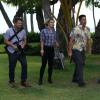 "Bad Day to be a Hero" - Magnum must help Rick\'s crush, Toni, (guest star Jamie-Lynn Sigler) after her illegal poker game, organized to pay back a mob debt, is robbed by masked gunmen, on MAGNUM P.I., Monday, Dec 10 (9:00-10:00 PM, ET/PT) on the CBS Television Network.   Pictured L-R: Zachary Knighton as Orville \'Rick\' Wright, Perdita Weeks as Juliet Higgins, Jay Hernandez as Thomas Magnum, and Tim Kang as Det. Gordon Katsumoto Photo: Karen Neal/CBS ÃÂ©2018 CBS Broadcasting, Inc. All Rights Reserved
