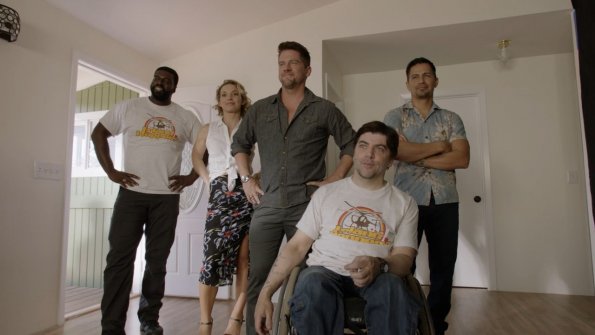 "Murder in Never Quiet" - Magnum is hired by a women to prove that her son didn\'t kill his girlfriend and has only 24 hours to do so before the accused accepts a plea deal.  Also, Rick and TC try to recover stolen appliances that were donated to a wounded veteran, on MAGNUM P.I., Monday, Feb 25 (9:00-10:00 PM, ET/PT) on the CBS Television Network. Pictured L-R: Stephen Hill as Theodore "TC" Calvin, Perdita Weeks as Juliet Higgins, Zachary Knighton as Orville "Rick" Wright, Christopher Thornton as Kenny "Shammy" Shamberg, and Jay Hernandez as Thomas Magnum Photo: CBS ÃÂ©2019 CBS Broadcasting, Inc. All Rights Reserved