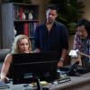 "Honor Among Thieves" - An incorrigible pickpocket (guest star Bobby Lee) asks Magnum for help when a stolen cell phone he had recently lifted suddenly receives a very suspicious text message. Also, Magnum is frustrated when Higgins still won\'t give him an answer whether or not she will become his partner and when Rick decides to make a bold career move, T.C. comes to the rescue, on MAGNUM P.I., Friday, Oct 4  (9:00-10:00 PM, ET/PT) on the CBS Television Network.  Pictured L-R: Perdita Weeks as Juliet Higgins, Jay Hernandez as Thomas Magnum, and Bobby Lee as Jin Photo: Karen Neal/CBS ©2019 CBS Broadcasting, Inc. All Rights Reserved