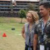 "Dead Inside" - When Katsumoto suspects that one of his fellow cops is dirty and has stolen evidence, he begrudgingly asks Magnum and Higgins for help. Also, Rick and TC help Los Angeles Rams defensive tackle Aaron Donald when his tablet, that contains the Rams\' playbook is stolen, on MAGNUM P.I., Friday, Oct. 18 (9:00-10:00 PM, ET/PT) on the CBS Television Network.   Pictured L-R: Perdita Weeks as Juliet Higgins and Jay Hernandez as Thomas Magnum Photo: Karen Neal/CBS ©2019 CBS Broadcasting, Inc. All Rights Reserved