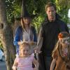 MARRIED -- "Halloween" -- Episode 109 (Airs Thursday, September 11, 10:00 pm e/p -- Pictured: (back, L-R) Judy Greer as Lina, Nat Faxon as Russ; (front, L-R) Skylar Gray as Frankie, Rachel Eggleston as Maya -- CR: Prashant Gupta/FX