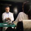 Michael Sheen as Dr. William Masters and Sarah Silverman as Helen in Masters of Sex (season 3, episode 8) - Photo: Michael Desmond/SHOWTIME Photo ID: MastersofSex_308_0848
