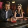 Michael Sheen as Dr. William Masters and Betty Gilpin as Nancy in Masters of Sex (season 4, episode 3) - Photo: Warren Feldman/SHOWTIME - Photo ID: MastersofSex_403_0123
