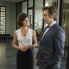 Lizzy Caplan as Virginia Johnson and Michael Sheen as Dr. William Masters in Masters of Sex (season 4, episode 3) - Photo: Warren Feldman/SHOWTIME - Photo ID: MastersofSex_403_0148