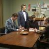 David Walton as Abe Perlman, Michael Sheen as Dr. William Masters, Lizzy Caplan as Virginia Johnson and Beau Bridges as Barton Scully in Masters of Sex (season 4, episode 10) - Photo: Warren Feldman/SHOWTIME - Photo ID: MastersofSex_410_0301