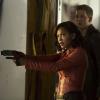 MINORITY REPORT: L-R: Megan Good as Det. Laura Vega and Stark Sands as Dash in MINORITY REPORT airing Monday, Sep. 21 (9:00-10:00 PM ET/PT) on FOX. CR: Bruce MacCauley / FOX. © 2015 FOX Broadcasting.