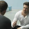 MINORITY REPORT: L-R: Dash (Stark Sands, L) talks with his brother Arthur (Nick Zano, R) in the all-new “Mr. Nice Guy” episode of MINORITY REPORT airing Monday, Sept. 28 (9:00-10:00 PM ET/PT) on FOX. CR: Katie Yu / FOX. © 2015 FOX Broadcasting.