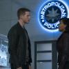 MINORITY REPORT: L-R: Stark Sands as Dash and Megan Good as Det. Laura Vega in the all-new “Fredi” episode of MINORITY REPORT airing Monday, Oct. 12 (9:00-10:00 PM ET/PT) on FOX. CR: FOX. © 2015 FOX Broadcasting.