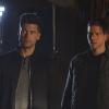 MINORITY REPORT: L-R: Nick Zano and Stark Sands in the all-new “Fiddler's Neck” episode of MINORITY REPORT airing Monday, Oct. 26 (9:00-10:00 PM ET/PT) on FOX.  © 2015 FOX Broadcasting Co. Cr: Michael Caulfield / FOX.