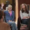 "Chicken Nuggets and a Triple Homicide" -- In order to get the family back together, Christy and Bonnie rent a house with a colorful past. Meanwhile, Bonnie tries to broker a peace between Christy and Alvin, on MOM, Thursday, Nov. 13 (8:31-9:00 PM, ET/PT) on the CBS Television Network. Christy (Anna Faris) from left, Bonnie (Allison Janney), shown.  Photo: Michael Yarish/CBS  ÃÂ©2014 CBS Broadcasting, Inc. All Rights Reserved