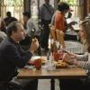 "Forged Resumes and the Recommended Dosage" -- Bonnie (Allison Janney, right) and Alvin (Kevin Pollak) discuss Christy\'s financial troubles, on MOM, Thursday, November 20 (8:30-9:00 PM, ET/PT) on the CBS Television Network. Photo: Darren Michaels/Warner Bros. Entertainment Inc. ÃÂ© 2014 WBEI. All rights reserved.