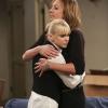 "Kimchi and a Monkey Playing Harmonica" -- Bonnie (Allison Janney, right) cheers up Christy (Anna Faris, left) after a bad day at work, on MOM, Thursday, Nov. 27 (8:30-9:00 PM, ET/PT) on the CBS Television Network. Photo: Monty Brinton/CBS  ÃÂ©2014 CBS Broadcasting, Inc. All Rights Reserved