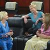 "Crazy Eyes and a Wet Brad Pitt" -- Christy (Anna Faris, left) and Bonnie (Allison Janney, right) are in the lap of luxury when Christy\'s wealthy sponsee, Jill (Jaime Pressly, center), asks them to keep her company on her first night out of rehab, on MOM, Thursday, December 4 (8:30-9:00 PM, ET/PT) on the CBS Television Network. Photo: Darren Michaels/Warner Bros. Entertainment Inc. ÃÂ© 2014 WBEI. All rights reserved.