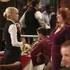 "Extra Mashed Potatoes and a Drunk Clown" -- Christy (Anna Faris, left) runs into an old friend, Jessica (Dana Powell, right), on MOM, Thursday, December 11 (8:30-9:00 PM, ET/PT) on the CBS Television Network. Photo: Monty Brinton/CBS ÃÂ©2014 CBS Broadcasting, Inc. All Rights Reserved