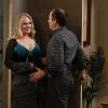 "Godzilla and a Sprig of Mint" -- Bonnie and Alvin\'s (Kevin Pollak, right) romantic plans are derailed by Alvin\'s ex-wife, Lorraine (Beverly D\'Angelo, left), on MOM, Thursday, January 8 (8:30-9:00 PM, ET/PT) on the CBS Television Network. Photo: Cliff Lipson/CBS ÃÂ©2014 CBS Broadcasting, Inc. All Rights Reserved