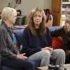 "Three Smiles and an Unpainted Ceiling" -- Christy (Anna Faris, left) and Marjorie (Mimi Kennedy, right) try to comfort Bonnie (Allison Janney, center) after an unexpected death rocks the Plunkett household, on MOM, Thursday, January 22 (8:30-9:00 PM, ET/PT) on the CBS Television Network. Photo: Trae Patton/Warner Bros. Entertainment Inc. ÃÂ© 2014 WBEI. All rights reserved.