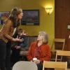 "Kitty Litter and A Class A Felony" -- Bonnie (Allison Janney, left) overreacts to Marjorie (Mimi Kennedy, center) at an AA meeting with Christy (Anna Faris, right), on MOM, Thursday, January 29 (8:30-9:00 PM, ET/PT)  on the CBS Television Network. Photo: Darren Michaels/Warner Bros. Entertainment Inc. ÃÂ© 2014 WBEI. All rights reserved.