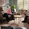"Cheeseburger Salad and Jazz" -- Christy (Anna Faris, center) is concerned with the way Bonnie (Allison Janney, left)  is processing Alvin\'s death and tries to get her professional help with Cooper (Mark Saul, right), on MOM, Thursday, February 5 (8:30-9:00 PM, ET/PT) on the CBS Television Network. Photo: Sonja Flemming/CBS ÃÂ©2014 CBS Broadcasting, Inc. All Rights Reserved