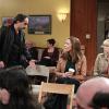 "Cheeseburger Salad and Jazz" -- Bonnie (Allison Janney, center) and Christy (Anna Faris, right) meet Lenny (Max Daniels) at an AA meeting, on MOM, Thursday, February 5 (8:30-9:00 PM, ET/PT) on the CBS Television Network. Photo: Sonja Flemming/CBS ÃÂ©2014 CBS Broadcasting, Inc. All Rights Reserved
