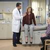 "Dropped Soap and a Big Guy on a Throne" -- Christy (Anna Faris, right) brings Bonnie (Allison Janney, right) to a handsome doctor (Victor Webster) after she injures her back, on MOM, Thursday, April 2 (9:30-10:00 PM, ET/PT) on the CBS Television Network. Photo: Darren Michaels/Warner Bros. Entertainment Inc. ÃÂ© 2015 WBEI. All rights reserved.