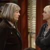 "Sick Popes and a Red Ferrari" -- Christy (Anna Faris, right) unhappily confronts Marjorie (Mimi Kennedy, left) about their opposing ways to help Bonnie, on MOM, Thursday, April 16 (9:30-10:00 PM, ET/PT) on the CBS Television Network. Photo: Darren Michaels/Warner Bros. Entertainment Inc. ÃÂ© 2015 WBEI. All rights reserved.