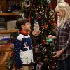"Horny-Goggles and a Catered Intervention" -- Christy (Anna Faris, right) exchanges Christmas presents with Roscoe (Blake Garrett Rosenthal, left), on MOM, Thur Photo: Darren Michaels/Warner Bros. Entertainment Inc. ÃÂ© 2015 WBEI. All rights reserved.