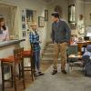 "My Little Pony and a Demerol Drip" -- Christy\'s burgeoning relationship with Fred gets more and more difficult for Candace to handle. However, Bonnie enjoys the perks of Christy dating a wealthy man, on MOM, Thursday, Jan. 21 (9:00-9:30 PM, ET/PT) on the CBS Television Network. Harry Hamlin guest stars as Candace\'s wealthy father, Fred. Sara Rue returns as Candace. From left, Bonnie (Allison Janney), Christy (Anna Faris), Baxter (Matt Jones) and Candace (Sara Rue), shown. Photo: Darren Michaels/Warner Bros. Entertainment Inc. ÃÂ© 2015 WBEI. All rights reserved.