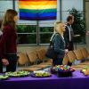 "Quaaludes and Crackerjack" -- In order to avoid her ex-boyfriend, Bonnie drags Christy to a new AA meeting, only to run into her ex-girlfriend, Jeanine, from 30 years ago, on MOM, Thursday, Feb. 4 (9:01-9:30 PM, ET, PT) on the CBS Television Network. Rosie O\'Donnell guest stars as Bonnie\'s ex-girlfriend, Jeanine. From left, Bonnie (Allison Janney), Christy (Anna Faris) and Jeanine (Rose O\'Donnell), shown. Photo: Monty Brinton/CBS ÃÂ©2015 CBS Broadcasting, Inc. All Rights Reserved