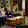 "Quaaludes and Crackerjack" -- In order to avoid her ex-boyfriend, Bonnie drags Christy to a new AA meeting, only to run into her ex-girlfriend, Jeanine, from 30 years ago, on MOM, Thursday, Feb. 4 (9:01-9:30 PM, ET, PT) on the CBS Television Network. Rosie O\'Donnell guest stars as Bonnie\'s ex-girlfriend, Jeanine. From left, Wendy (Beth Hall) , Christy (Anna Faris), Marjorie (Mimi Kennedy), Bonnie (Allison Janney) and Jill (Jaime Pressly), shown. Photo: Monty Brinton/CBS ÃÂ©2015 CBS Broadcasting, Inc. All Rights Reserved