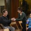 "Beast Mode and Old People Kissing" -- Wendy (Beth Hall, middle) and Jill (Jaime Pressly, right) make Bonnie\'s new boyfriend, Adam (William Fichtner, left) feel comfortable at his first A.A. meeting, on MOM, Thursday, April 21 (9:01-9:30 PM, ET/PT) on the CBS Television Network. Photo: Darren Michaels/Warner Bros. Entertainment Inc. ÃÂ© 2016 WBEI. All rights reserved.