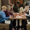 "Beast Mode and Old People Kissing" -- The ladies have different opinions on Jodi\'s boyfriend, Travis, showing up to the A.A. meeting (From left: Jamie Pressly, Mimi Kennedy, Allison Janney, Anna Faris, Beth Hall), on MOM, Thursday, April 21 (9:01-9:30 PM, ET/PT) on the CBS Television Network. Photo: Darren Michaels/Warner Bros. Entertainment Inc. ÃÂ© 2016 WBEI. All rights reserved.