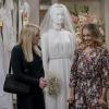 "Pure Evil and a Free Piece of Cheesecake" -- Violet (Sadie Calvano, right) invites Christy (Anna Faris, left) to help her find a wedding dress, on MOM, Thursday, May 5 (9:01-9:30 PM, ET/PT) on the CBS Television Network. Photo: Darren Michaels/Warner Bros. Entertainment Inc. ÃÂ© 2016 WBEI. All rights reserved.