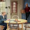 "Mahjong Sally and the Ecstasy" -- Christy and Bonnie don\'t know who to believe when they hear conflicting stories about Violet and Gregory\'s break-up, on MOM, Thursday, May 12 (9:01-9:30 PM, ET/PT) on the CBS Television Network. Linda Lavin returns as Phyllis, Gregory\'s mother. Pictured: Allison Janney as Bonnie, Anna Faris as Christy, Sadie Calvano as Violet.  Photo: Monty Brinton/CBS ÃÂ©2016 CBS Broadcasting, Inc. All Rights Reserved