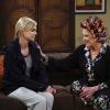 "Mahjong Sally and the Ecstasy" -- Christy and Bonnie don\'t know who to believe when they hear conflicting stories about Violet and Gregory\'s break-up, on MOM, Thursday, May 12 (9:01-9:30 PM, ET/PT) on the CBS Television Network. Linda Lavin returns as Phyllis, Gregory\'s mother. Pictured:  Anna Faris as Christy, Linda Lavin as Phyllis.   Photo: Monty Brinton/CBS ÃÂ©2016 CBS Broadcasting, Inc. All Rights Reserved