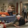 "Bad Hand and British Royalty" -- Christy and Bonnie have their hands full when Adam\'s hard-partying friends come for a visit, on MOM, Thursday, Jan. 5, 2017 (9:01-9:31 PM, ET/PT) on the CBS Television Network. Emmy Award winner Bradley Whitford guest stars as Mitch and Nicole Sullivan guest stars as Leanne, Adam\'s old party buddies.Pictured Left to right: Nicole Sullivan as Leanne, Bradley Whitford as Mitch, William Fichtner as Adam and Anna Faris as Christy. Photo: Monty Brinton/CBS ÃÂ©2016 CBS Broadcasting, Inc. All Rights Reserved
