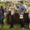 "A Bouncy Castle and an Aneurysm" -- When Bonnie connects with a handsome, sober stranger, Christy worries that she\'s jeopardizing her relationship with Adam, on MOM, Thursday, Feb. 9 (9:01-9:30 PM, ET/PT) on the CBS Television Network. David James Elliott guest stars as Joe, the handsome stranger. Pictured left to right: Allison Janney as Bonnie and David James as Joe. Photo: Bill Inoshita/CBS ÃÂ©2016 CBS Broadcasting, Inc. All Rights Reserved.