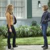 "Night Swimmin\' and an English Muffin" -- When Bonnie discovers Adam is still close with his ex-wife, Danielle (Wendie Malick), Christy worries the emotional fallout could jeopardize Bonnie\'s sobriety, on MOM, Thursday, Feb. 23 (9:01-9:30 PM, ET/PT) on the CBS Television Network.  Pictured left to right: Allison Janney as Bonnie and Wendie Malick as Danielle. Photo: Bill Inoshita/CBS ÃÂ©2017 CBS Broadcasting, Inc. All Rights Reserved