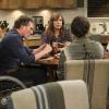 "Mushroom Soup and Tantric Sex" -- Christy annoys everyone when she adopts her new boyfriend Brad\'s (Bret Harrison) healthy lifestyle, and Bonnie and Adam decide to take the next step in their relationship, on MOM, Thursday, April 13 (9:01-9:30 PM, ET/PT) on the CBS Television Network. Pictured left to right: William Fichtner as Adam, Allison Janney as Bonnie, Bret Harrison as Brad, and Anna Faris as Christy. Photo: Sonja Flemming/CBSÃÂ©2017 CBS Broadcasting, Inc. All Rights Reserved