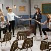 "Crazy Snakes and a Clog to the Head" -- When the ladies bring a meeting to a women\'s prison, Bonnie is attacked by an old acquaintance, Tammy (Kristen Johnston), and Christy helps Bonnie make amends, on MOM, Thursday, April 12 (9:01-9:30 PM, ET/PT) on the CBS Television Network. Pictured L to R: Mimi Kennedy as Marjorie, Anna Faris as Christy, Jaime Pressly as Jill, Beth Hall as Wendy and Allison Janney as Bonnie. Photo: Robert Voets/CBS ÃÂ©2018 CBS Broadcasting, Inc. All Rights Reserved