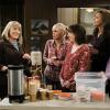 "Spaghetti Sauce and a Dumpster Fire" -- Christy considers getting a new sponsor, Nora (Yvette Nicole Brown), after witnessing Marjorie have a major meltdown in a grocery store, and Bonnie tries her hand at being a supportive friend, on MOM, Thursday, April 19 (9:01-9:30 PM, ET/PT) on the CBS Television Network. Pictured Left to right: Mimi Kennedy as Marjorie, Anna faris as Christy, Beth Hall as Wendy, Allison Janney as Bonnie and Jaime Pressly as Jill. Photo: Darren Michaels/Warner Bros. Entertainment Inc. ÃÂ© 2018 WBEI. All rights reserved.