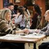 "Spaghetti Sauce and a Dumpster Fire" -- Christy considers getting a new sponsor, Nora (Yvette Nicole Brown), after witnessing Marjorie have a major meltdown in a grocery store, and Bonnie tries her hand at being a supportive friend, on MOM, Thursday, April 19 (9:01-9:30 PM, ET/PT) on the CBS Television Network. Pictured Left to right: Mimi Kennedy as Marjorie and Anna Faris as Christy. Photo: Darren Michaels/Warner Bros. Entertainment Inc. ÃÂ© 2018 WBEI. All rights reserved.
