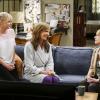 "A Taco Bowl and a Tubby Seamstress" -- Christy is concerned that she and Bonnie might lose their apartment when Bonnie locks horns with the tough new building owner, Rita (Patti Lupone), on MOM, Thursday, April 26 (9:01-9:30 PM, ET/PT) on the CBS Television Network. Pictured L to R: Anna Faris as Christy, Allison Janney as Bonnie, and Patti Lupone as Rita. Photo: Monty Brinton/CBS ÃÂ©2018 CBS Broadcasting, Inc. All Rights Reserved