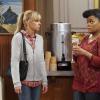 "Ocular Fluid and Fighting Robots" -- Christy\'s sponsor (Yvette Nicole Brown) challenges her to be nice to Bonnie at all costs, and Bonnie is convinced that Adam has stopped making an effort, on MOM, Thursday, date (9:01-9:30 PM ET/PT) on the CBS Television Network. Pictured Left to right: Anna Faris as Christy and Yvette Nicole Brown as Nora. Photo: Bill Inoshita/CBS. ÃÂ©2018 CBS Broadcasting, Inc. All Rights Reserved
