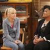 "Ocular Fluid and Fighting Robots" -- Christy\'s sponsor (Yvette Nicole Brown) challenges her to be nice to Bonnie at all costs, and Bonnie is convinced that Adam has stopped making an effort, on MOM, Thursday, date (9:01-9:30 PM ET/PT) on the CBS Television Network. Pictured Left to right: Anna Faris as Christy and Yvette Nicole Brown as Nora. Photo: Bill Inoshita/CBS. ÃÂ©2018 CBS Broadcasting, Inc. All Rights Reserved